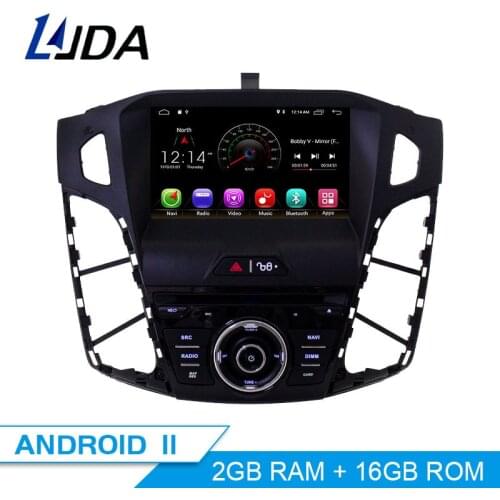 LJDA Android 10 Car DVD Player For FORD FOCUS 2012 2013 2014 2015 2016 GPS Navigation 1 Din Car Radio Multimedia WIFI Stereo SD