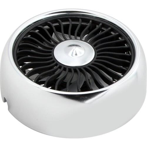 Car MiNi Fan Cooler 3- Air Conditioner USB Rechargeable Cooler Silver