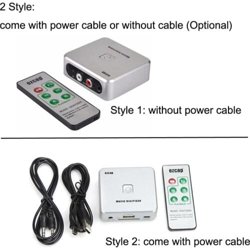 EZCAP 241 Music Digitizer Audio Capture Recorder Box Converter Analog Music to MP3 Format Support USB Flash Drive or SD Card