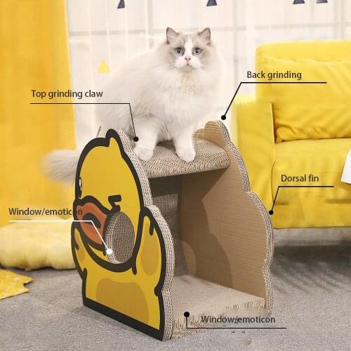 Cat Scratcher Cute Pet Cat Toys Cat Scratch Board To Protect Animal-shaped Sofa Cat Claws Grinding Corrugated Cat Litter Wholesa