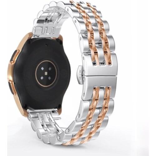 22mm 20mm Metal Band for Samsung Galaxy Watch46mm 42mm Gear S3 frontier Stainless Steel Strap Bracelet for Huawei watch46mm 42mm