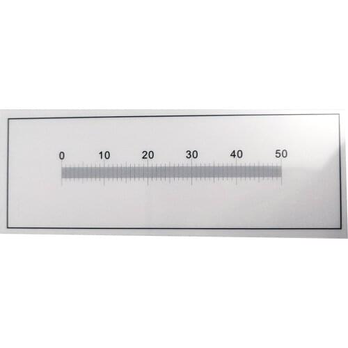 Microscope Objective lens Micrometer DIV 0.1mm Film Ruler Highly Transparent PET Calibration Measuring Card