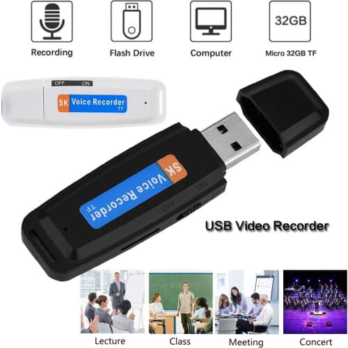 Mini Small U Disk Dictaphone USB Voice Recorder Pen Digital Dictaphone Professional Flash Drive Digital Audio Recorder Micro SD
