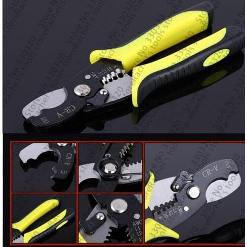 Multi pliers Cable cutter Wire Stripping tool Cable Cutting Scissor 9-14 AWG Hand Tools