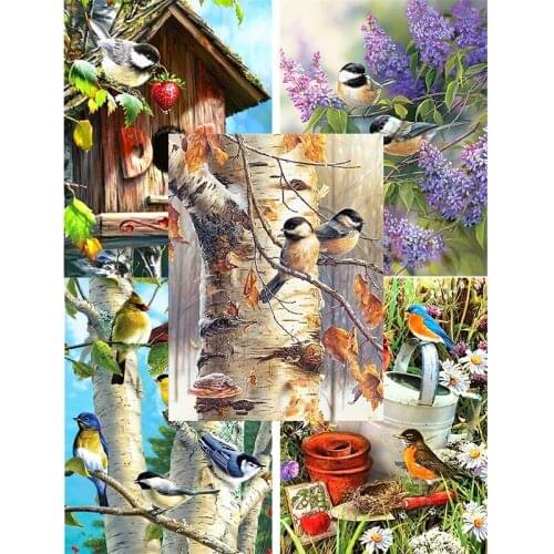 5D DIY New Full Square Diamond Drawing Parrot Icon Diamond Cross Stitch WDY Broderie Diamant Kit Complet