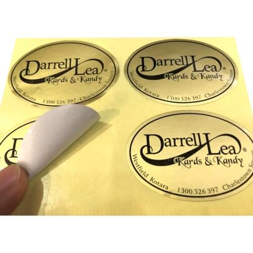Custom factory printed die cut sticker logo