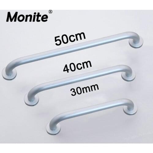 Free Shipping Aluminum Space Bathroom Disabled Handrail Handrest Bathroom Accessary Care for Elders 30 40 50 CM Handle Grab Bars