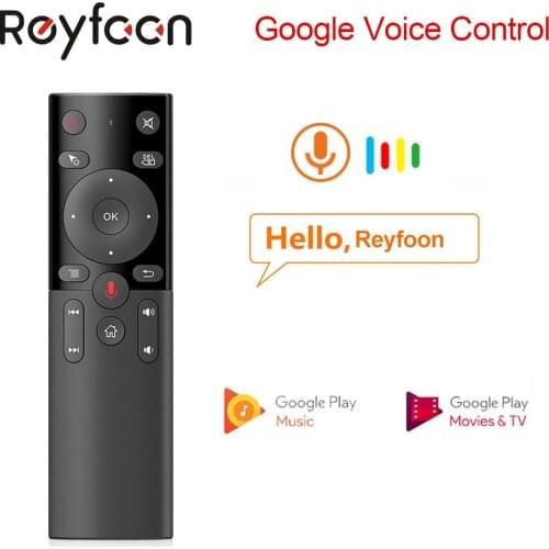 H17 Voice Remote Control 2.4G Wireless Air Mouse with IR Learning Microphone Gyroscope for Android TV Box HK1 Max X88 pro