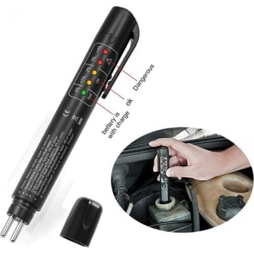 Universal car accessories Brake Fluid Tester diagnostic tools Accurate Oil Quality 5 Leds Auto Vehicle brake fluid testing tool