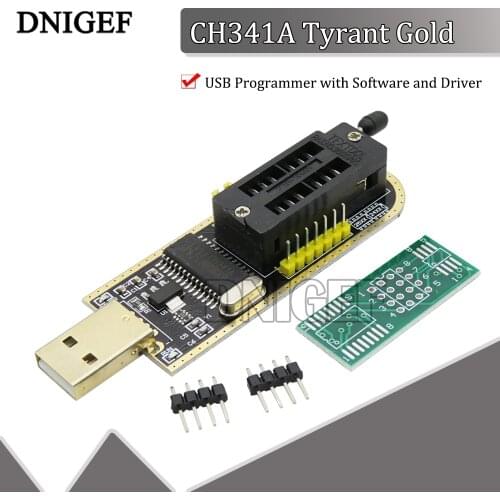 DNIGEF CH341A 24 25 Series EEPROM Flash BIOS USB Programmer with Software and Driver