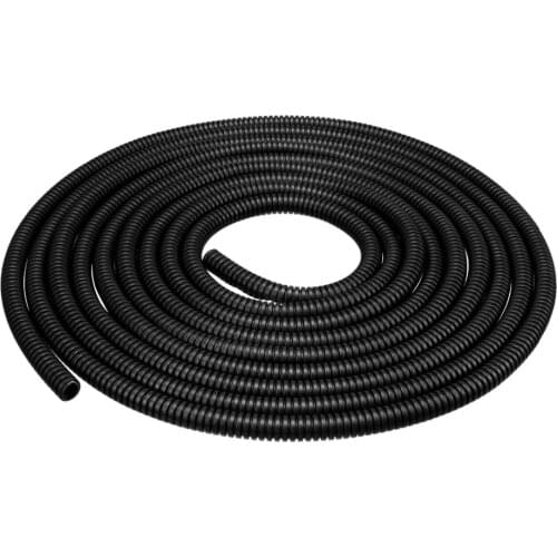UXCELL 1pcs 5.2/6mm Inner Diameter 4.5/10/7/11/6m Length Black Corrugated Conduit PP Polyethylene Flexible Pipe Hose