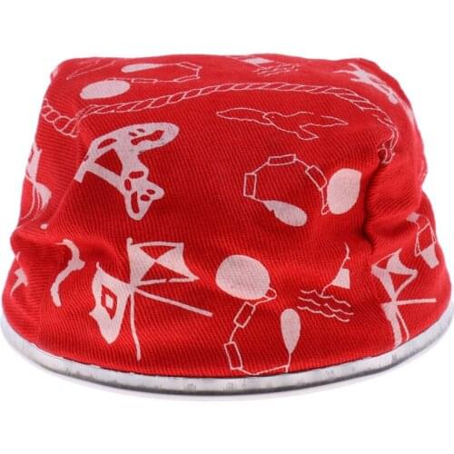 Stainless Steel Top Windproof Non-Slip Ashtray for Marine Boat Red