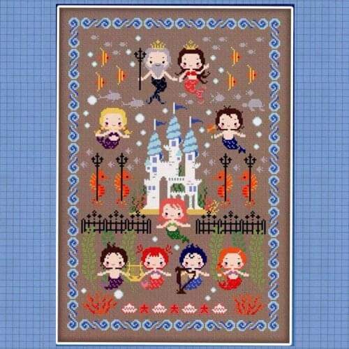 1-1 Sttich Cross Stitch Kits Craft Packages Cotton Fabric Floss Counted New Designs Needlework Embroidery Cross-Stitching