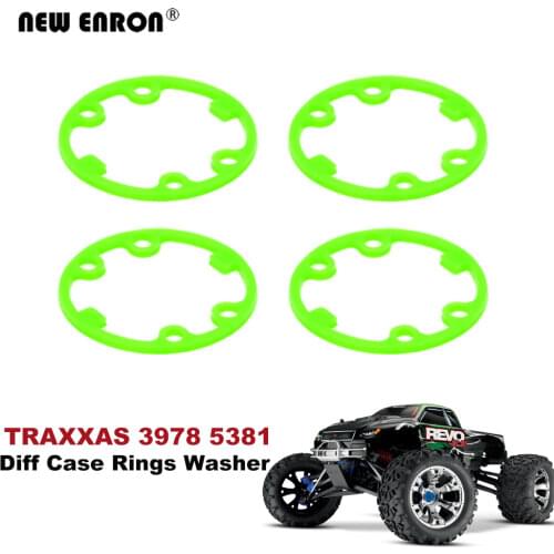 #5381/3978 4Pcs Rings Differential Diff Case Washer 1:10 for RC Car Part Traxxas 1/10 X0-1 Slash T-Maxx Slayer ERevo Rustler