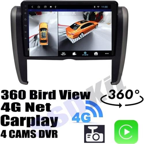 Car Audio Navigation GPS Stereo Media Carplay DVR 360 Birdview Around 4G Android System For TOYOTA Premio Allion T260