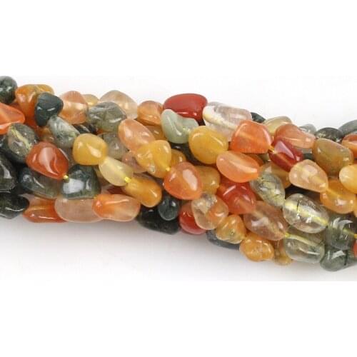 Natural Fukurokuju Oval Shape Gravel Stone Beads Loose Beads 5*8mm For Jewelry Making DIY Necklace Bracelet Accessories