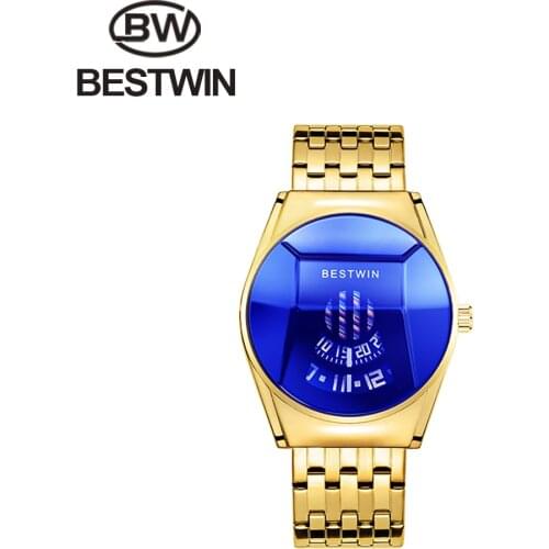 BESTWIN Top Brand Luxury Watches Women Super Slim Mesh Stainless Steel Casual Quartz Clock Ladies WristWatch Relogio Feminino