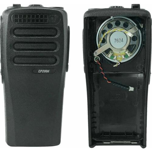 Black Replacement Repair Housing Cover Case with Speaker fit for Motorola CP200D Portable 2 Way Radio