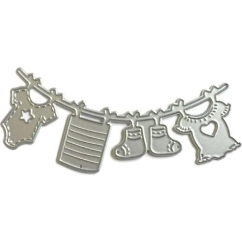 Baby Coat Shoes Metal Cutting Dies Stencil Scrapbooking DIY Album Stamp Paper Card Embossing Decor Craft