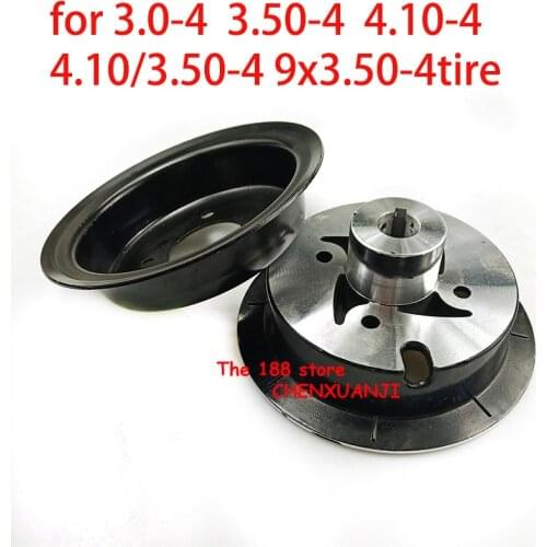 For 3.00/3.50/4.10-4 tire rim FOR Electric/Gas Scooter Bike mini ATV motorcycles part 17mm/19mm wheel hub rim