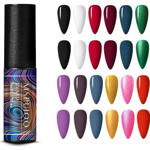 MSRUIOO 6ml Uv Gel Nail Polish Top Uv Led Gel Nail Art Varnish Hybrid Soak Off Gel Lacquer Lucky Nail Paint Gel Polish Gellak