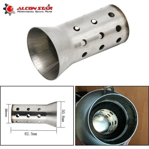 Alconstar- 51mm Stainless Steel Motorcycle Exhaust DB Killer Silencer Muffler DB Killer For Honda For Kawasaki Noise Eliminator