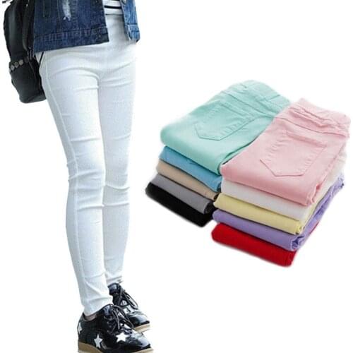 Hot sale Spring Girls Leggings Baby Girls Clothes Pencil Pants Candy Colors Kids Trousers Skinny Leggings For Girls 3-12 Year