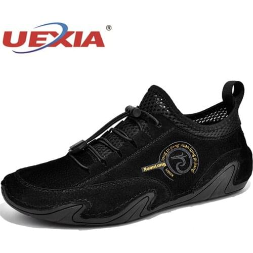 New Summer Designer Hollow Shoes Men Leather Luxury Brand Loafers Moccasins Business Handmade Breathable Walking Driving Outdoor