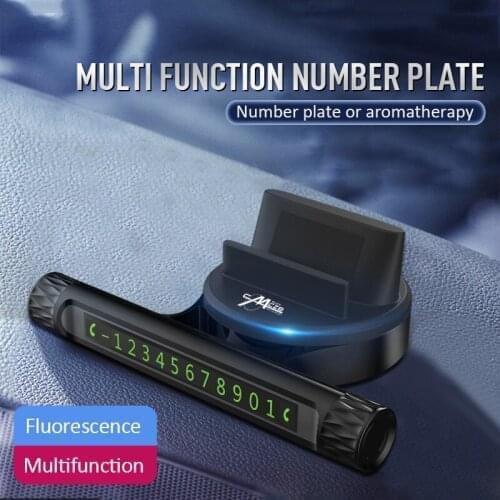 Multifunctional Aromatherapy Parking Card Mobile Phone Holder 3-in-1 Navigation Bracket Car Interior Accessories Car Decorative