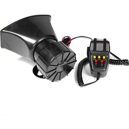 Multipurpose Speakers Loud Car Horn Police Siren Air Horn Megaphone 100W 12V 7 Tone Siren Horn Car Motorcycle ccessories