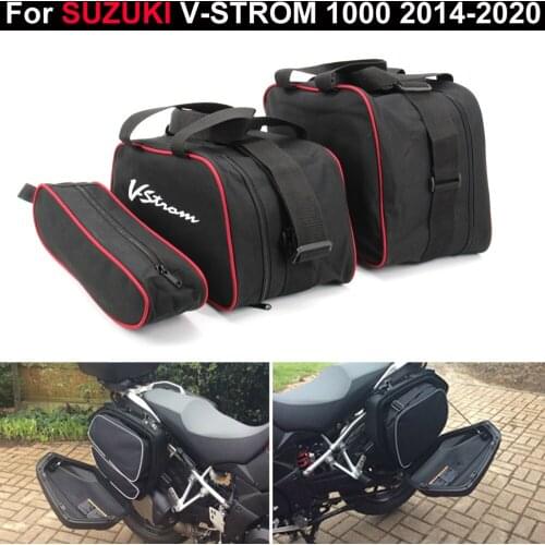 Motorcycle Bags Saddlebag Luggage Bags Travel Knight Rider For SUZUKI V-STROM 1000 VSTROM DL650 2014-UP