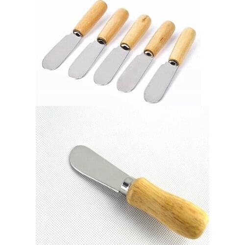 Butter Knife-Mini Spatula Wooden Handle 6 PCs