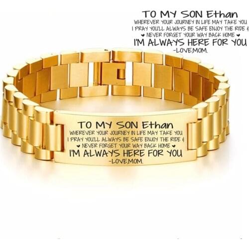 Personalize Punk Custom Name Engrave Logo ID Bracelets Net Band Trendy Stainless Steal Bracelet Men Women Friendship Bracelets