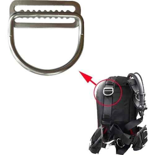316 Stainless Steel Scuba Dive Diving Weight Belt Keeper D Rings for 5cm Weight Belt Surfing Swimming Sport