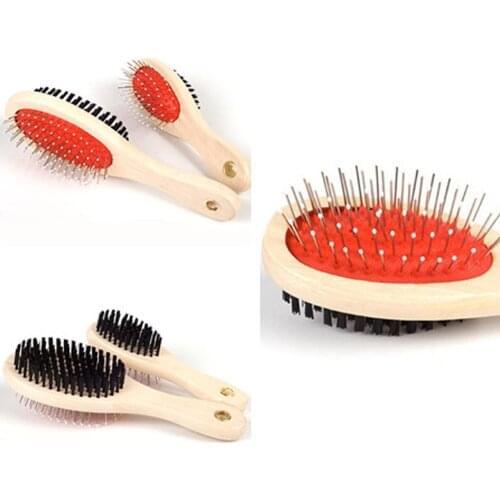 Pet Hair Brush Cat Brush Dog Brush Dog Grooming Artifact Pet Hair Tools Double-sided Brush Dog Supplies Massage Clean Product