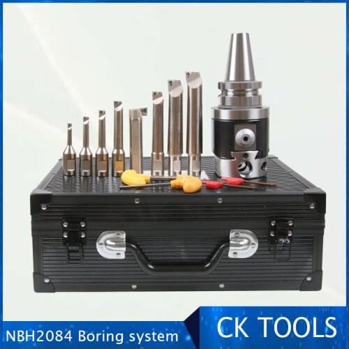 BT40 MT4 MTA4 MTB4 CAT40 MT cone morse NBH2084 Boring Head System +8pcs 20mm Boring Bar rang 8-280mm Boring Tool Set