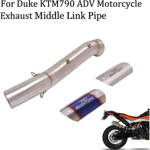Slip On For DUKE KTM790 ADV 790 Adventure R 2020 2021 Motorcycle Exhaust Escape Modify Stainless Steel Link Pipe Connection 51mm