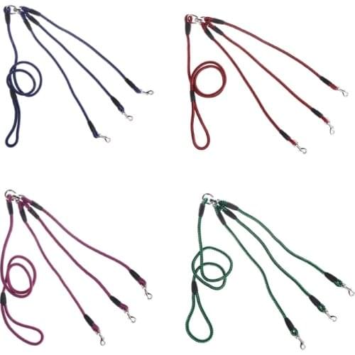 Triple Dogs Leash Coupler Lead With Nylon Soft Handle For Walking 3 Dogs Outside Dropshipping