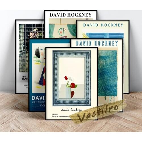 David Hockney Museum Exhibition Poster, Hockney The Weather Series Sun Wall Stickers, David View Of Hotel Well Iii Wall Picture