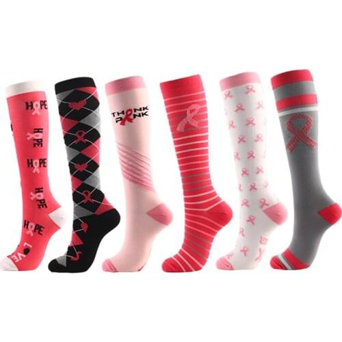 Winter Middle Tube Socks Women Elastic Compression Socks Nurse Leggings High Long Tube Running Compression Socks