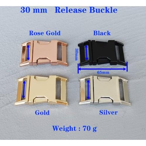 1 Pcs 30mm Metal Bag Backpack Strap Quick Side Release Buckle Purse Luggage Dog Collar Webbing Belt Clip Clasp Leathercraft