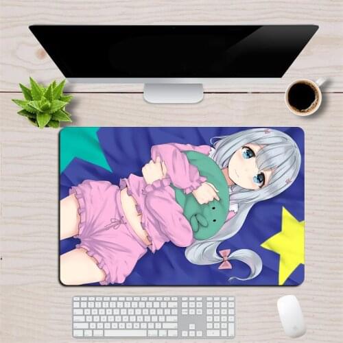 60x40cm Anime Girl Gaming Mouse Pad Large Mouse Pad Big Mouse Mat Computer Mouse Pad kawaii Mouse Pad Desktop Keyboard Mat Gift