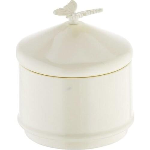 White Single Sugar Bowl