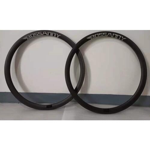 BOSSANNYWHEELS Road Bicycle Wheels Rim Brake 700C Carbon Tubuless Wheels 38MM Depth 26MM Width Rim