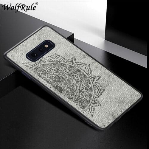 Cover For SSamsung Galaxy S10e Hard Phone Case For Samsung S10e Shcokproof Soft TPU Fabric Texture Cover SM-G970F 5.8"