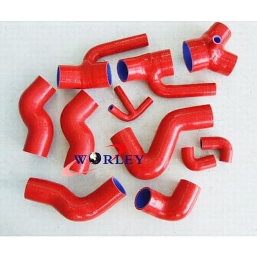 For SILICONE BOOST RED HOSE AUDI S4/A6 B5 2.7L BI-TURBO 97-2001