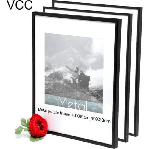 3Pcs Bundle Pack 40X50cm 40X60cm Picture Frame Metal Poster Frame Aluminum Photo Frames For Wall Hanging 16X24Inch 16X20Inch