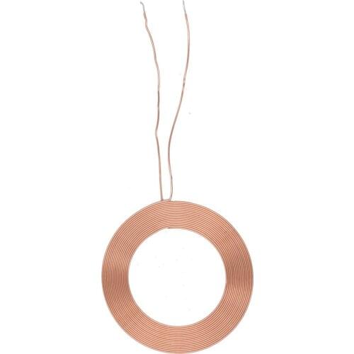 Taidacent Diy Plastic Extrusion Inductive Coil 12V 10W Wireless Charger Coil 15UH Air Core Copper Wires Charging Induction Coils