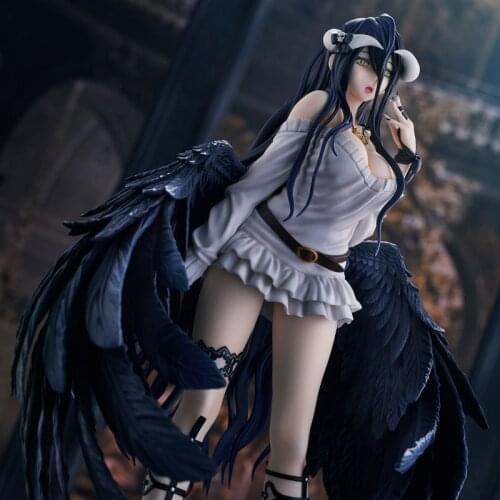 【Quality Edition】28cm Anime UnionCreative OVERLORD III Albedo PVC Action Figure Toy Game Statue Collectible Model Doll Gift