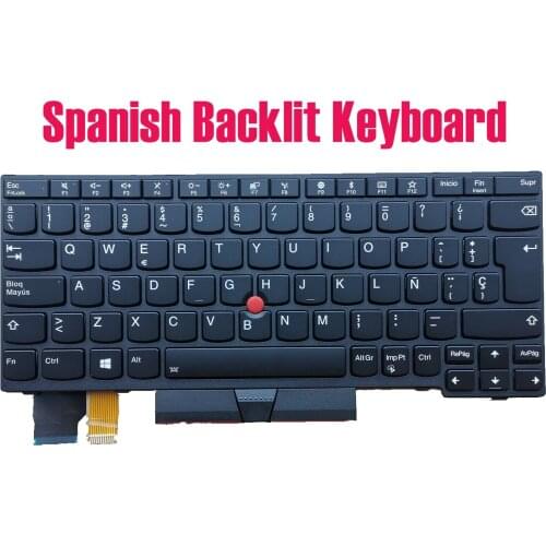 Spanish Backlit Keyboard for Lenovo ThinkPad L13 (type 20R3,20R4)